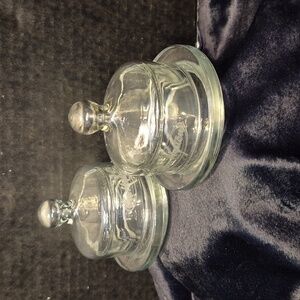TIM HORTONS RARE MINI Glass Butter Dish Set